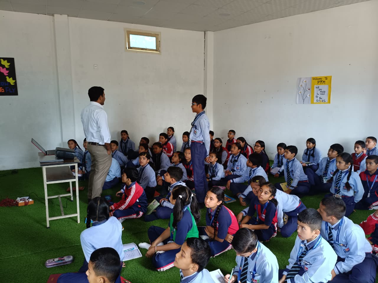QA session after lecture on meteorology and aviation with curious and cheerful students of ICON Public School, Pithoragarh