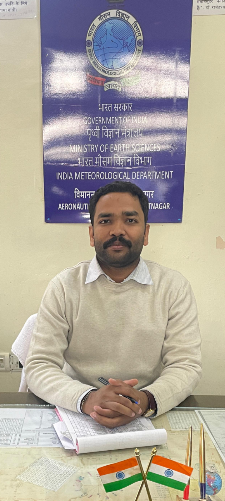 पंतनगर विमानपत्तन के मौसम कार्यालय मे अपने कार्यकाल के दौरान 2022-25